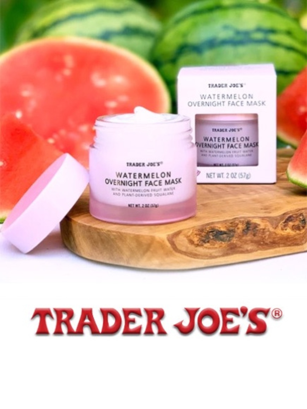 Trader Joe's Watermelon Overnight Face Mask — Pink - Picture 2 of 9